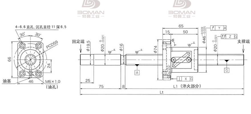 KURODA GG2010DS-BALR-1805A 黑田精工丝杆怎么安装
