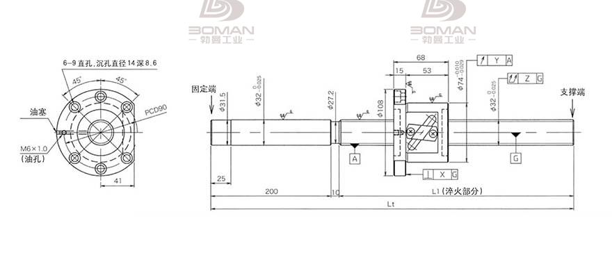 KURODA GG3210DS-DALR-2000A 黑田丝杆替换尺寸图解视频