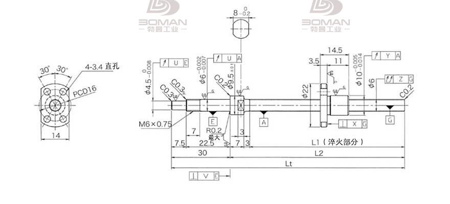 KURODA DP0601JS-HDNR-0210B-C3S 黑田精工丝杆怎么安装