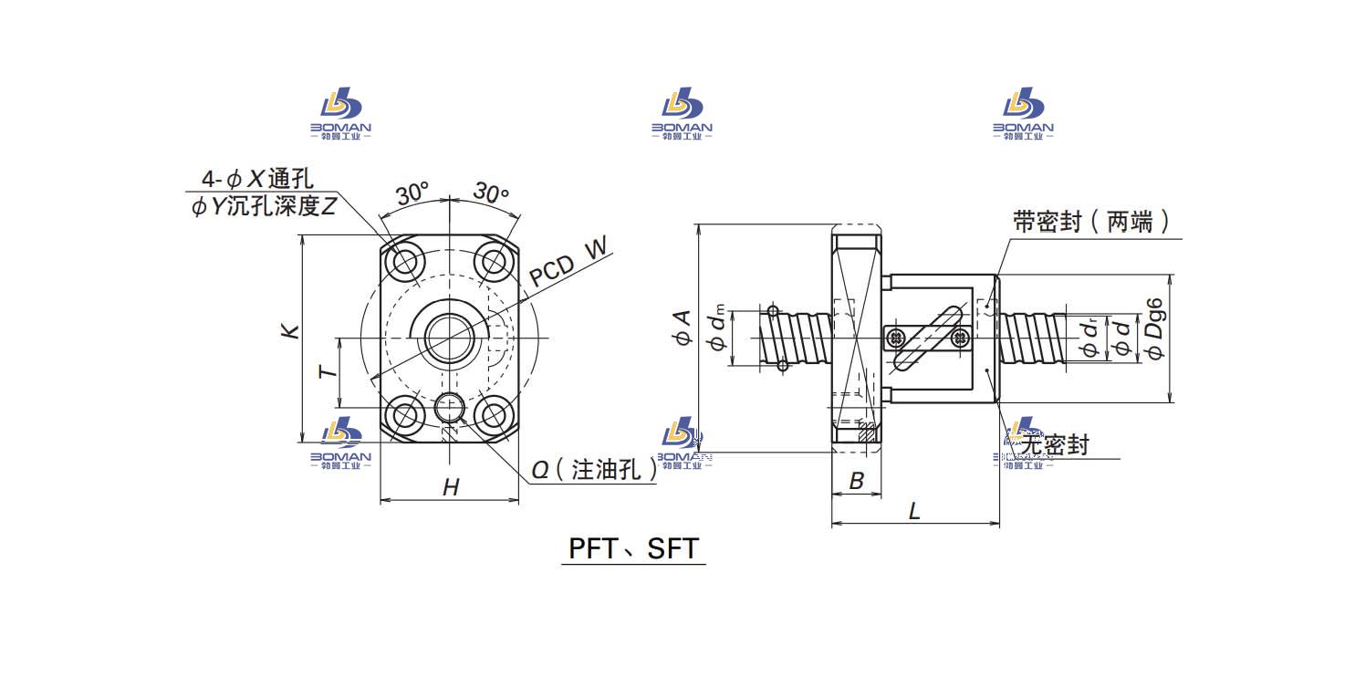 SFT1205-2.5-LSFT滚珠丝杠