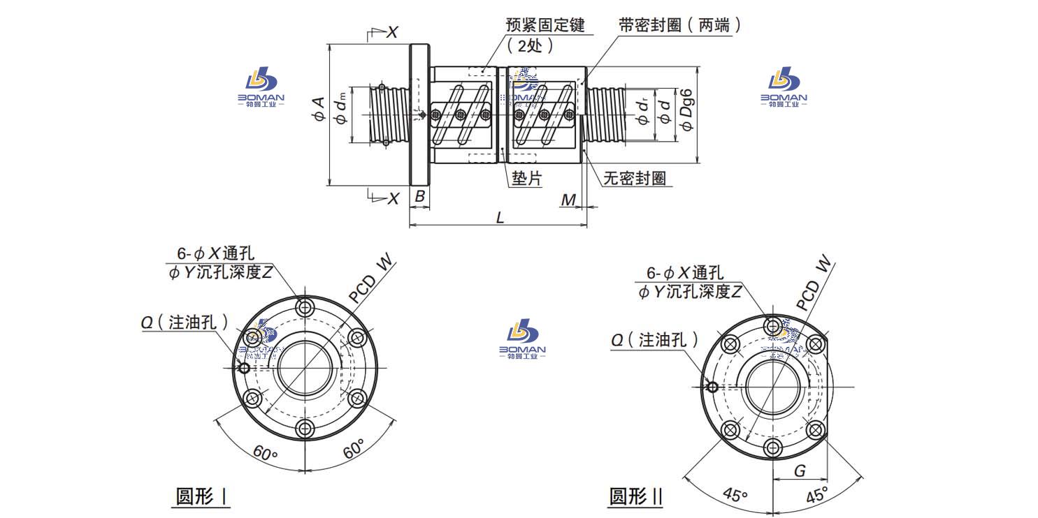DFT3210-3.5-SFT滚珠丝杠螺母