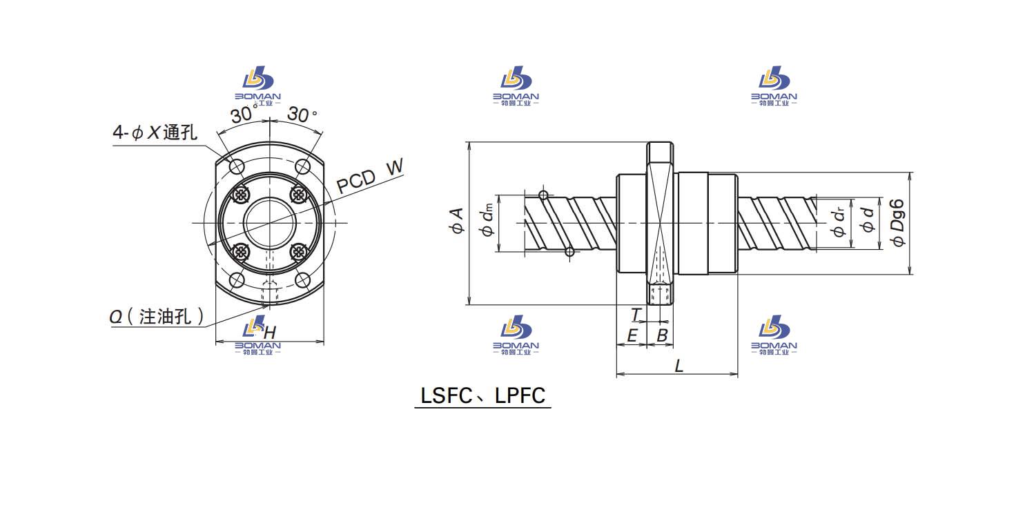 LSFC4040-6-NSK LSFC滚珠丝杠