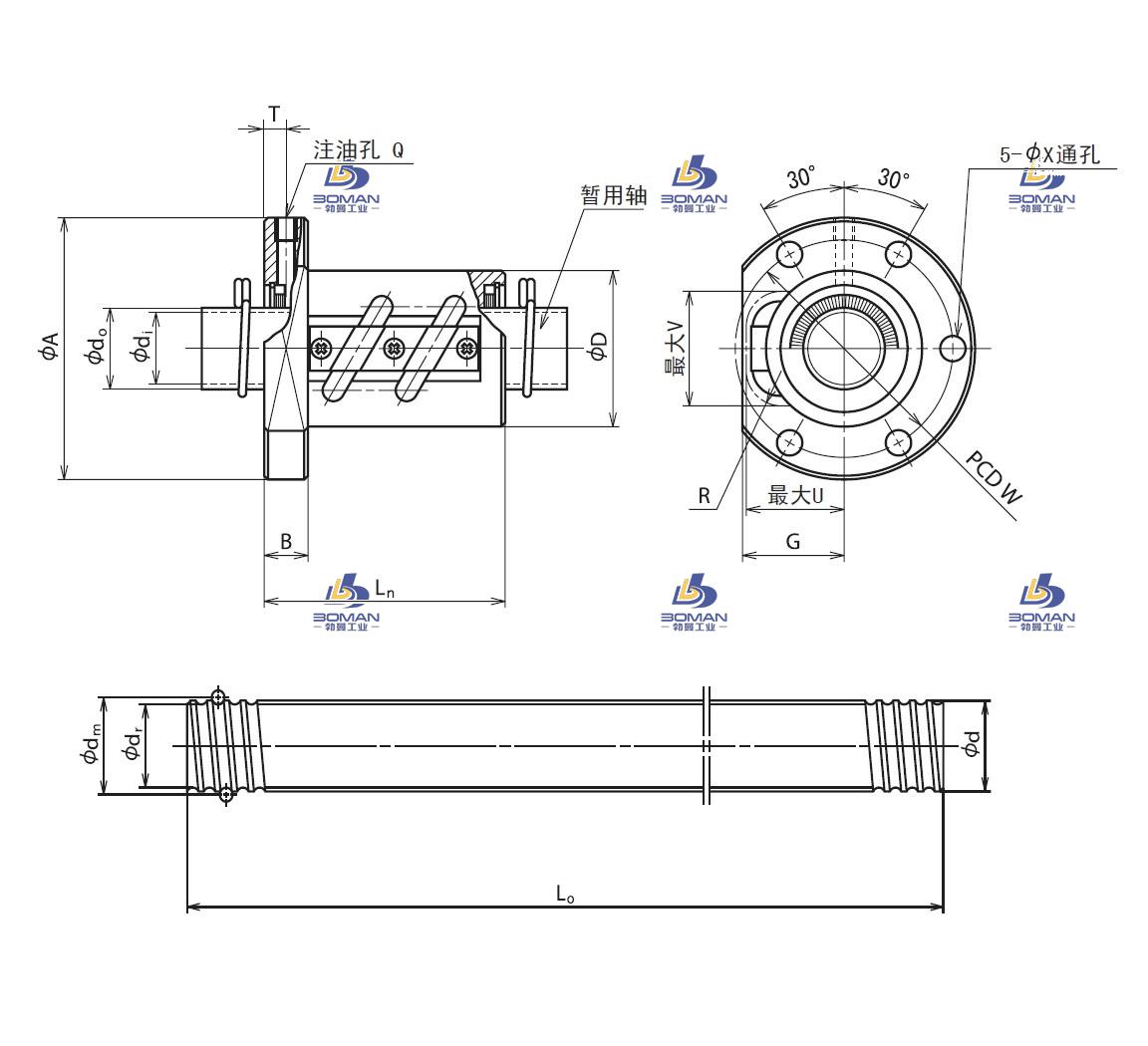 RNFTL2510A2.5S-NSK冷轧滚珠丝杠
