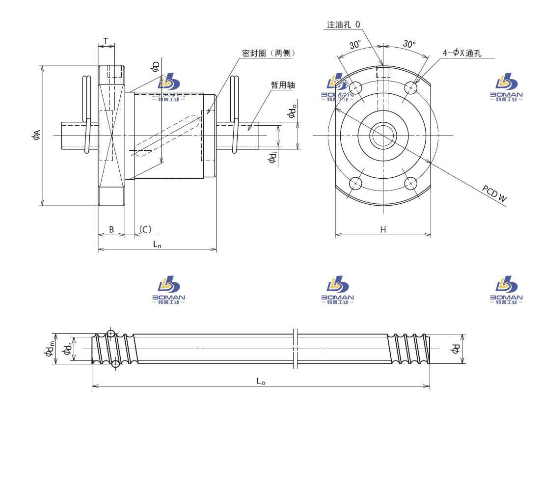RNFBL2010A2.5S-RNFBL滚珠丝杠