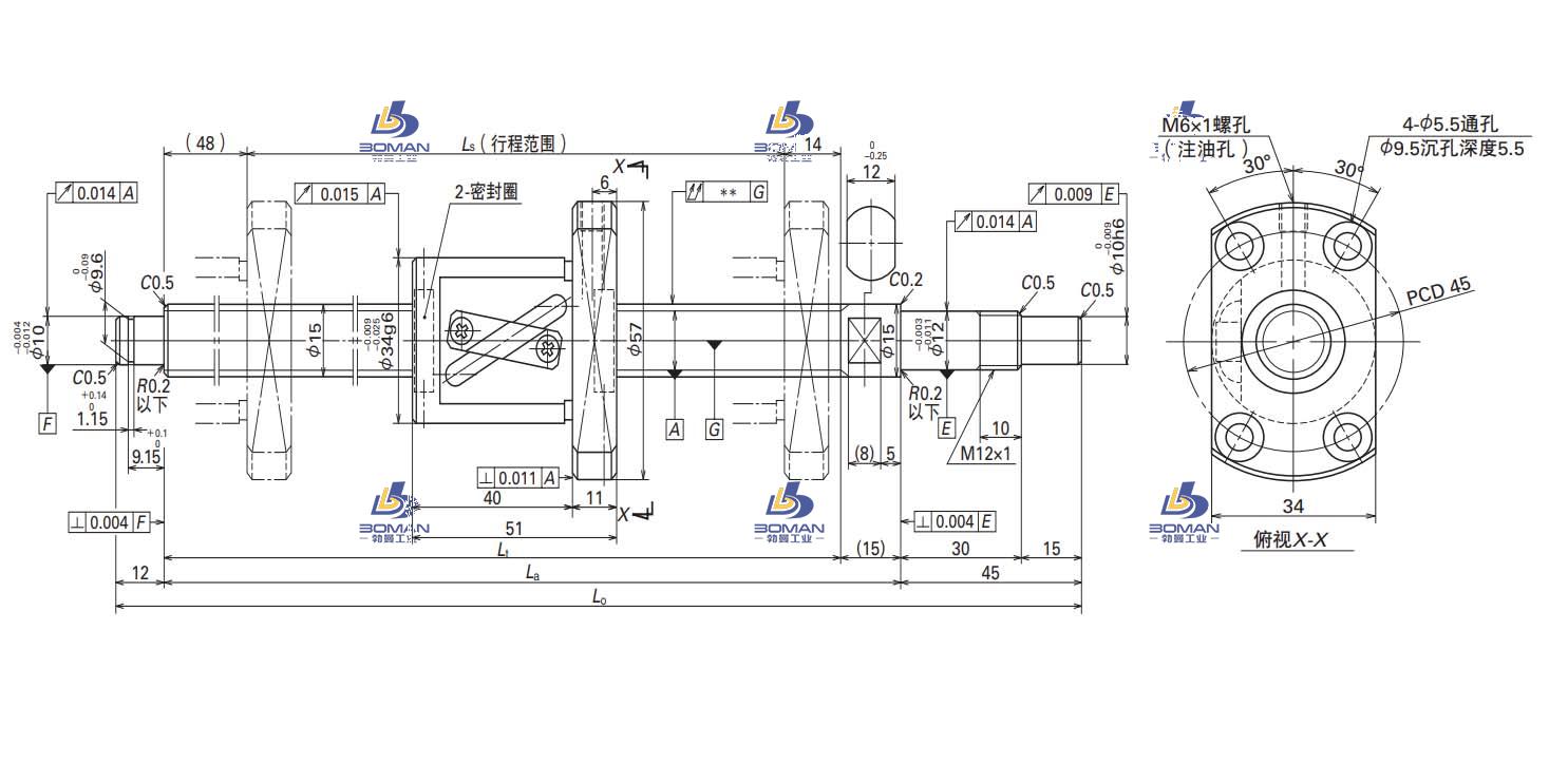 W1510KA-1P-C5Z10-KA标准库存品丝杠