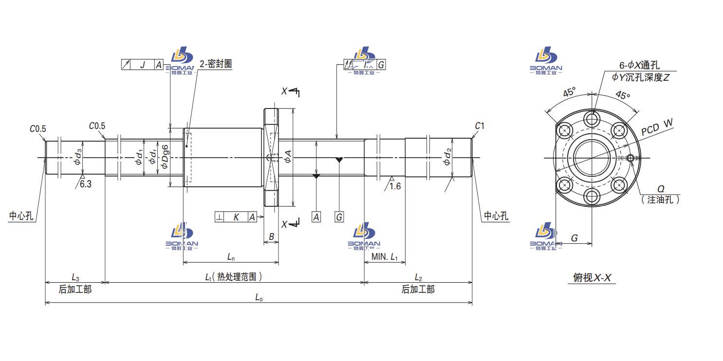 W3210SS-6ZY-C5Z10-NSK MS系列滚珠丝杠