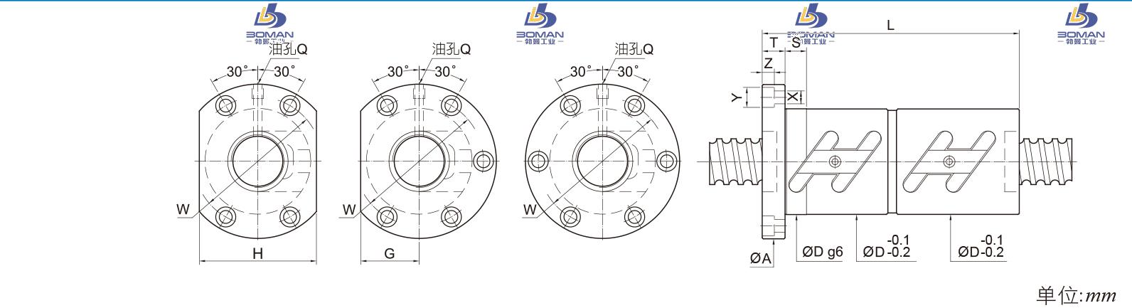 PMI FDWC5010 pmi丝杠导轨